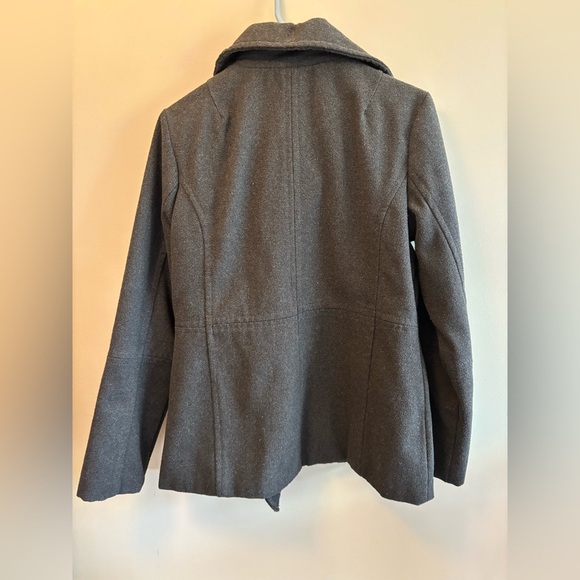 Dollhouse Vintage Gray Double-Breasted Peacoat Size Large - Picture 3 of 7